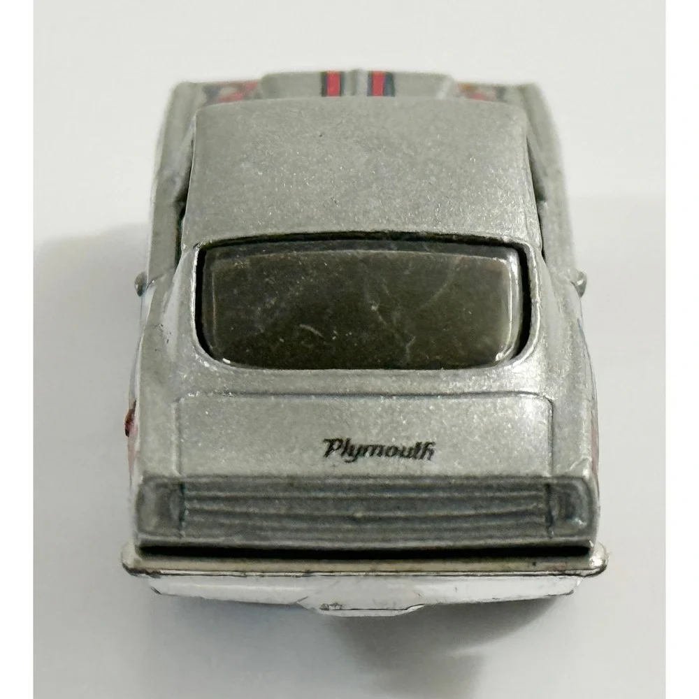 Hot Wheels Hemi Cuda Kids 1:64 Silver Red Blue Flames Muscle Car Diecast Toy